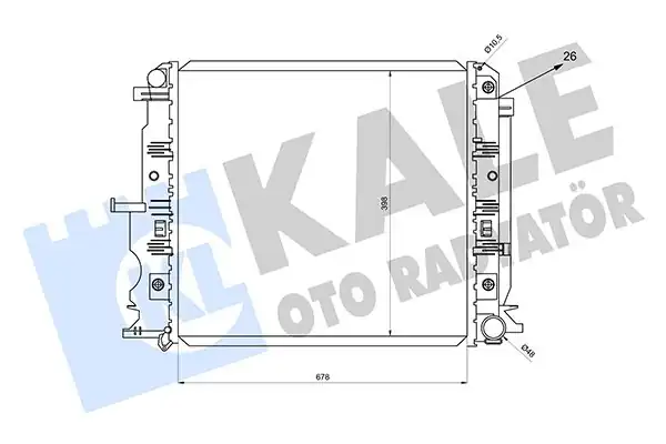 KALE 361510 | Su Radyatörü Mercedes Benz Sprinter 3 5 T 3 T 4 6 T 4 T 5 T Volkswagen Crafter 30 35