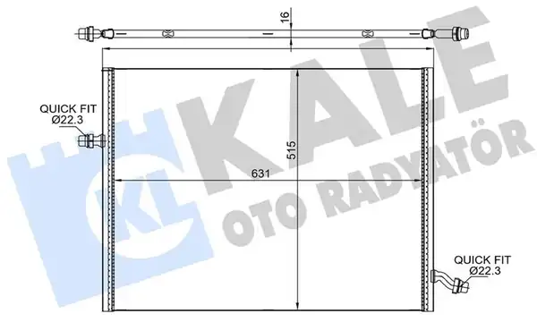 KALE 364335 | İlave Su Radyatörü Mercedes S Class W222 C217