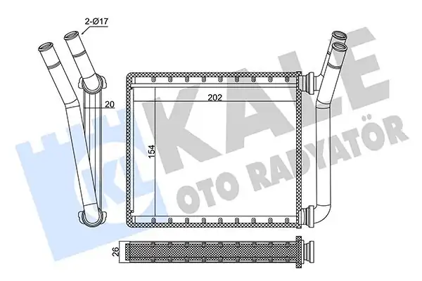 KALE 370570 | Kalorifer Radyatörü Toyota Hilux Kun15 Kun25 2 5 3 0 D4d 06 15