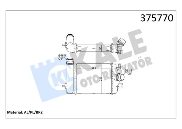 KALE 375770 | Turbo Radyatörü Renault Clio V Captur Duster II 1 0 Tce Nissan Micra V 20