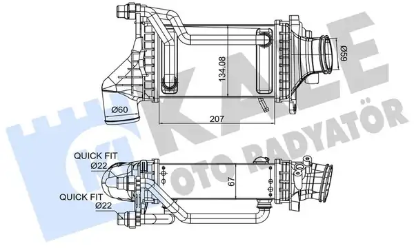 KALE 375960 | Turbosarj Radyatörü Mercedes M274 W205 S205 C205 A205 W212 C207 W213 C238 C253 V167 R172