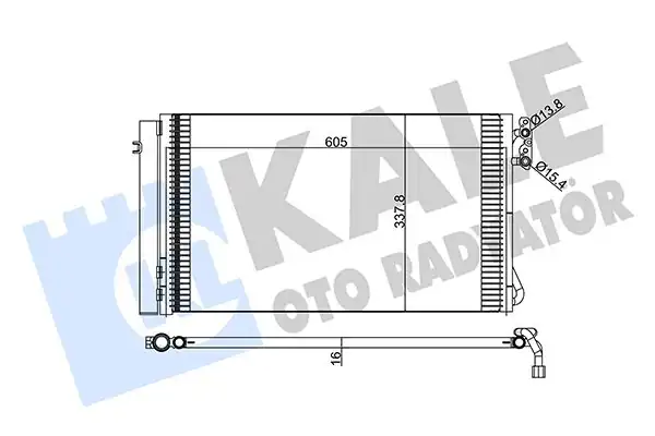 KALE 376700 | Klima Radyatörü Kondenser 03 1 Seri E81 E87 3 Seri E90 E91 X1 E84