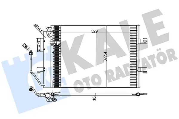 KALE 380900 | Klima Radyatörü Kondenser Al Al Mercedes Benz A 140 A 160 A 170 A 190