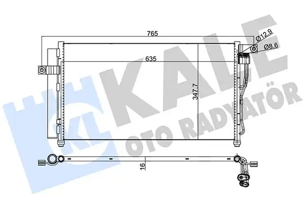 KALE 386300 | Klima Radyatörü Kondenser 03 11 Accent 1 4gl 1 6 1 6gls