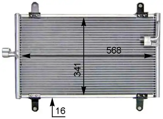 MAHLE AC514000S | Klima Kondenseri Ducato Boxer Jumper 94 06 506x349x22