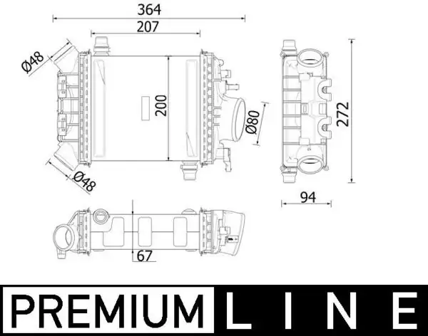 MAHLE CI547000P | Turbosarj Radyatörü Mercedes M276 W205 C218 W212 W213 C253 W166 W222 C217 R231