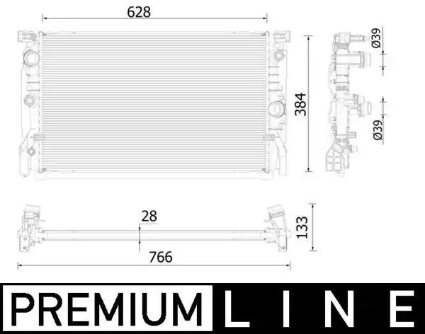 MAHLE CR2324000P | Motor Su Radyatörü Bmw B57 G11 G12 G15 G16 F92 F93