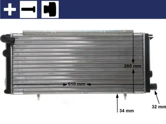 MAHLE CR425000S | Motor Su Radyatörü Peugeot P205 87 98 İ II 1 0 1 4i 1 6 1 9 Gtı M-T