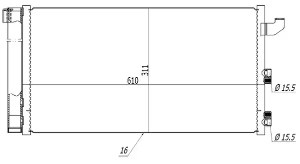 ORIS CFI771016 | Klima Kondenseri Fiat Panda 1 1i 1 2i 03 Oto Mek.