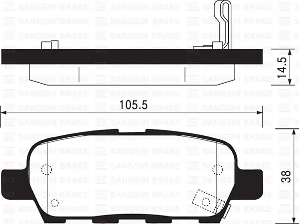 HI-Q SP1184 | Fren Balatası Arka Qashqai J10 X-Trail T30 T31 01 13 Juke F15 10 14