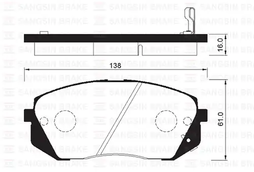 HI-Q SP1196 | Fren Balatası Ön İx35 İ40 Tucson Kona Sportage Carens Benzin Dizel 2009