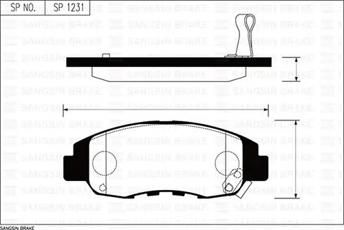 HI-Q SP1231 | Ön Fren Balatası Accord Cb_ C-D 2 0 90 95