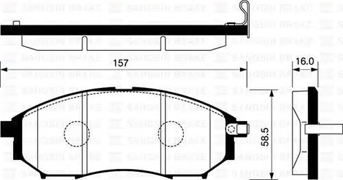 HI-Q SP1249 | Fren Balatası Ön Navara D40 Pathfinder 05 14 Fx S50 Fx35 Fx45 06 08 Qashqai 2 Jj10 4wd