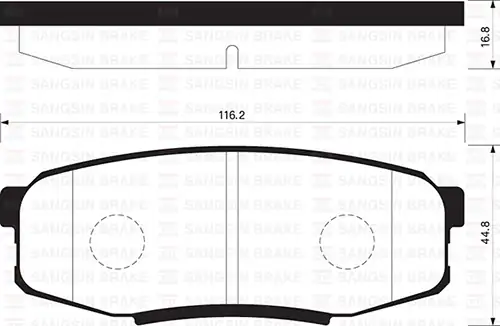 HI-Q SP1382 | Fren Balatası Arka Land Cruiser J20 4 7 32v 4 5 TD 07
