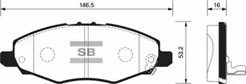HI-Q SP1412 | Fren Balatası Ön Hilux 4x2 2 5 D4d 05 08