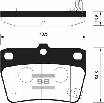 HI-Q SP1457 | Fren Balatası Arka Rav4 A2 1 8 2 0 01 05