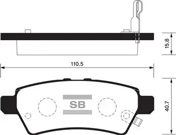 HI-Q SP1477 | Fren Balatası Arka Pathfinder R51 2 5 dCi 05 14
