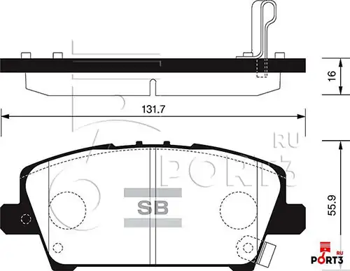 HI-Q SP1569 | Fren Balatası Ön Civic FK HB 1 4 1 8 06 11