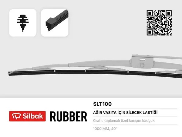SİLBAK SLT100 | Silecek Lastiği 1000mm Otobüs Tipi 10 Adet