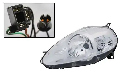 TYC FIA10PU002 | Far Sol Fiat Grande Punto 04 10 Elektrikli H4 Krom