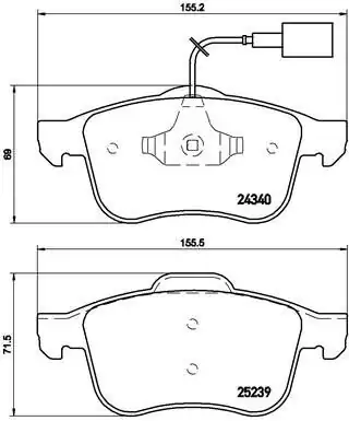 Valeo 671144 Fren Balatası Ön Alfa Romeo Giulietta 1 4 Tb 2 0 Jtdm 10 960106