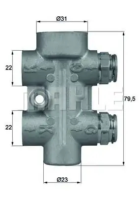 MAHLE TO1095 | Termostat / Termostat-Yağ Soğutucusu Mercedes A W169 B W245 E W211 95°C