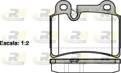 ROADHOUSE 21240-00 | Fren Balatası Touareg 7la 7l6 7l7 10 02 Xx