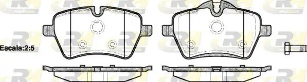 ROADHOUSE 21277-00 | Fren Balatası Mini R50 R53 06 01 10 06