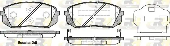 ROADHOUSE 21302-02 | Fren Balatası Hyundai İx35 İx40 Kia Sportage 2 2008 2015