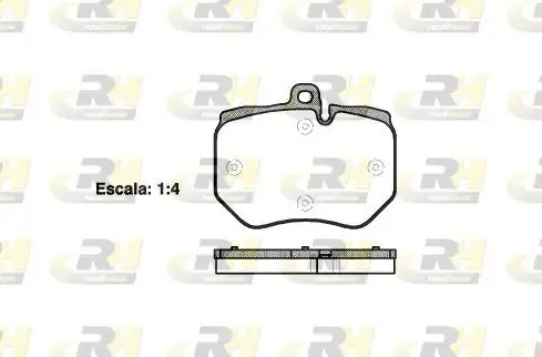 ROADHOUSE 21400-00 | Fren Balatası A6 Berlina Avant 4f2 4f5 05 04