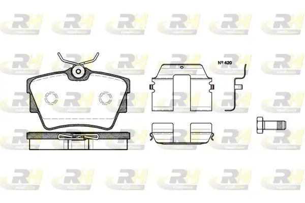 ROADHOUSE 2591-20 | Fren Balatası Transporter T4 70xb 70xc 7db 7dw