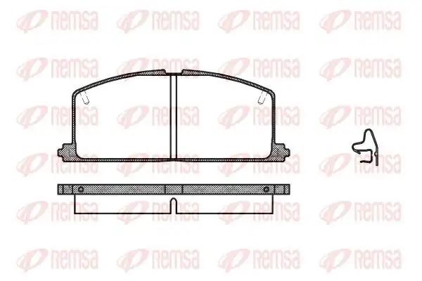 REMSA 0167-04 | Fren Balatası Camry Stufenheck _v1_ 02 83 01 88