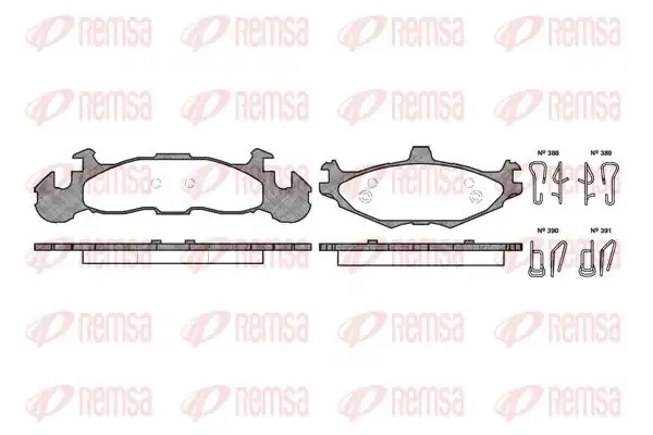 REMSA 0519-00 | Fren Balatası Le Baron 11 85 12 96