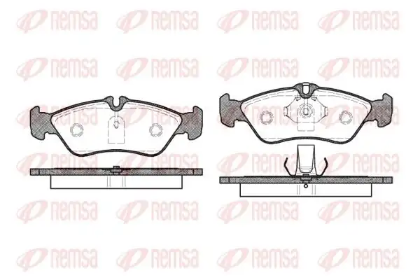 REMSA 0580-00 | Fren Balatası G Class W460 03 79 07 93