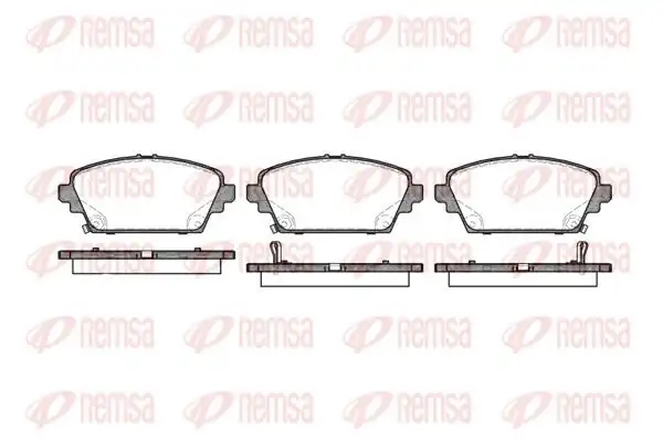 REMSA 0694-02 | Fren Balatası Ön Accord 98 02 Primera P12 03 10