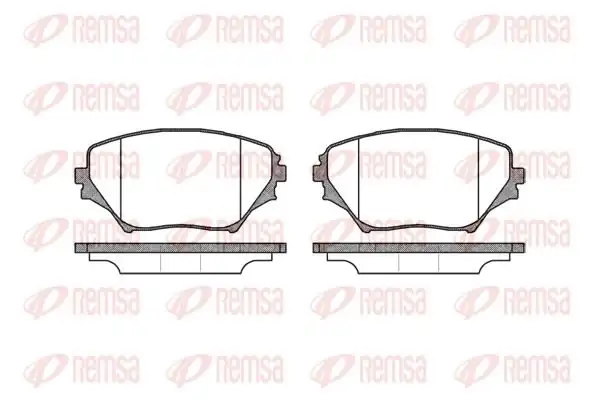 REMSA 0813-00 | Fren Balatası Rav4 II Xa2 06 00 02 06