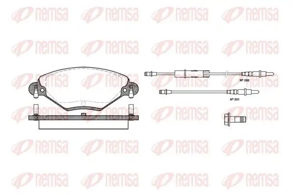 REMSA 0828-04 | Fren Balatası C5 İ Berlina Break Dc D-E 03 Xx