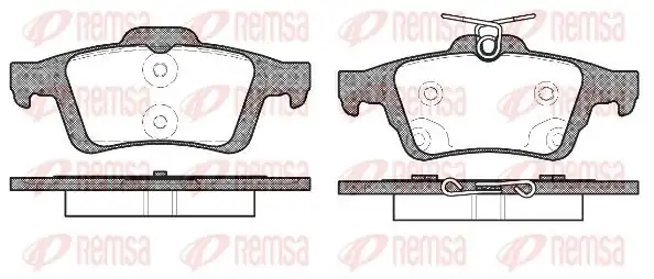 REMSA 0842-70 | Fren Balatası C-Max 02 07