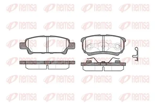 REMSA 1051-02 | Fren Balatası Sebrıng 07 07
