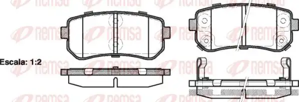 REMSA 1209.02 | Fren Balatası Accent III Mc 10 05 -
