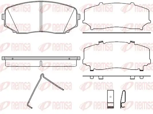 REMSA 1267.02 | Fren Balatası Cx 7 Er 09 07 -