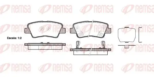 REMSA 1362-02 | Fren Balatası Grandeur Hg 06 11