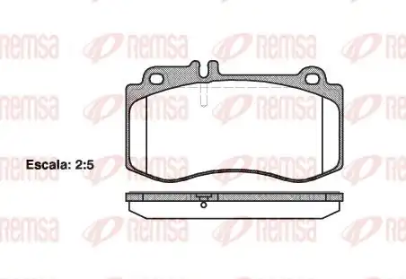 REMSA 1406.00 | Fren Balatası CLS Shooting Brake X218 10 12 -