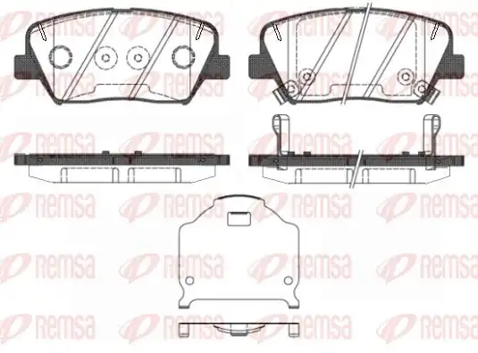 REMSA 1412-02 | Fren Balatası Carens IV 03 13