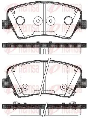 REMSA 1412-32 | Fren Balatası Ön Hyundai Elantra 11 İ30 12 Kia Ceed 12