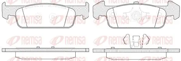 REMSA 1540-10 | Fren Balatası Logan II Berlina MCV 10 12