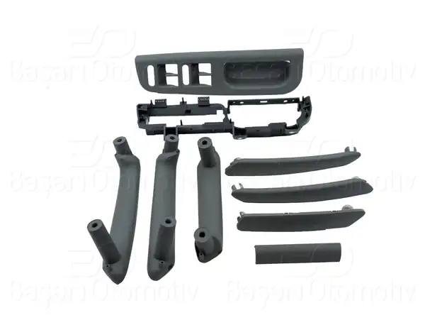 WISCO 1223426-00 | Kapı Kol Tutamak Seti Cam Düğme Çerçeveli Gri VW Passat B5 B5 5 96 05