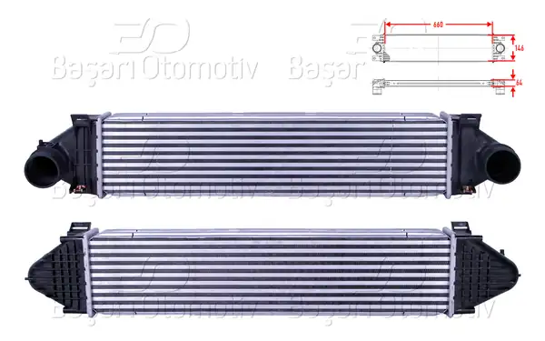 WISCO 3113968-00 | Turbo Radyatörü İntercooler 660x146x64 Volvo S80 2