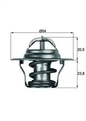 MAHLE TX1480D | Termostat 80 ºC Volkswagen Polo Skoda Fabia 14 01 BBY AUB Audi A4 A5 A5 Q5 20 T