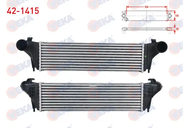 VEKA 42-1415 | Turbo Radyatörü İntercooler Bmw X5 E53 3 0 D 2000 2007